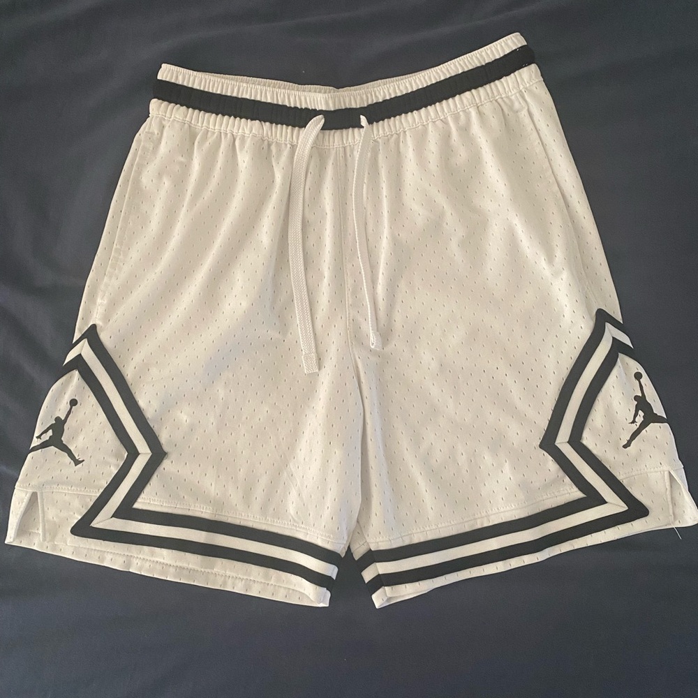 Jordan Diamond White and Black Shorts